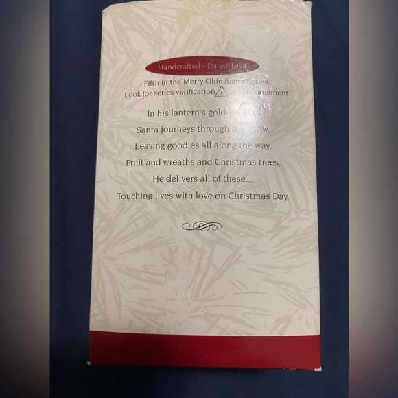 “Set of 3 Vintage Santa Collectible Ornaments” - Picture 12 of 15